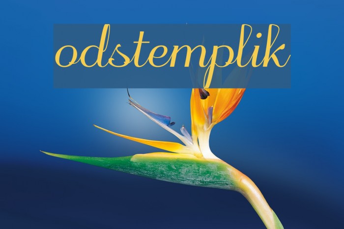 odstemplik Font examples