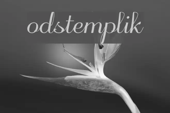 odstemplik Font examples
