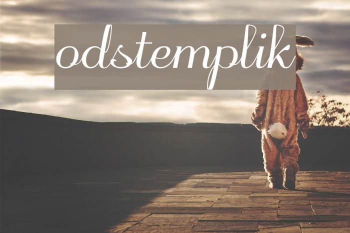 odstemplik Font examples