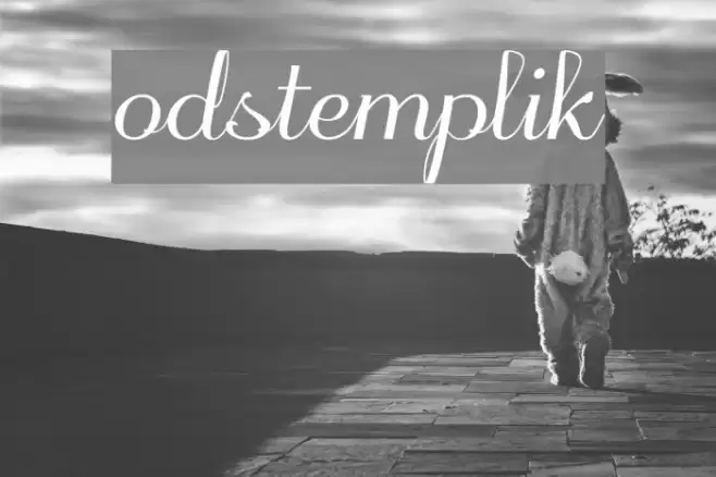 odstemplik Font examples