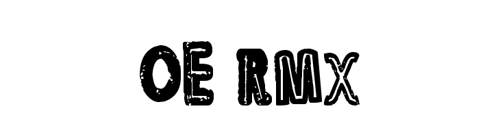 OE rmx  font caratteri gratis