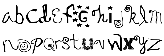 Oedipa Plain Font LOWERCASE