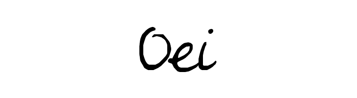 Oei  Frei Schriftart Herunterladen