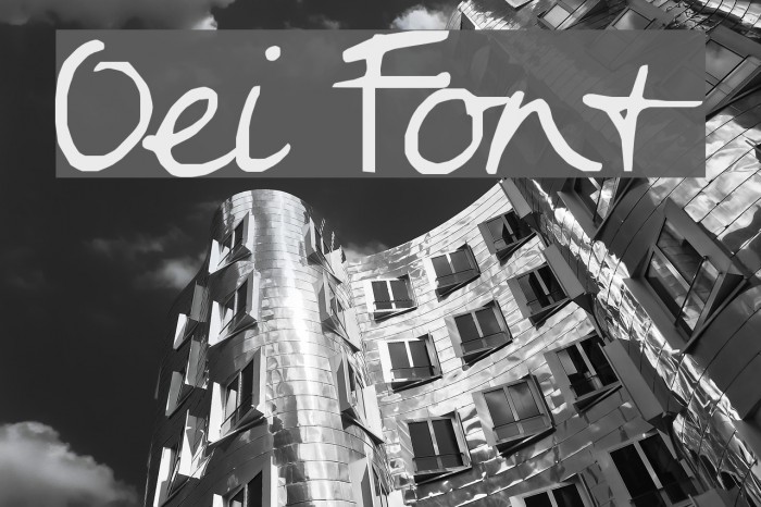 Oei Font examples