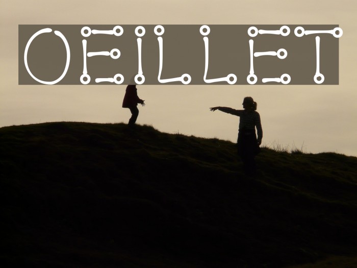 Oeillet Font examples
