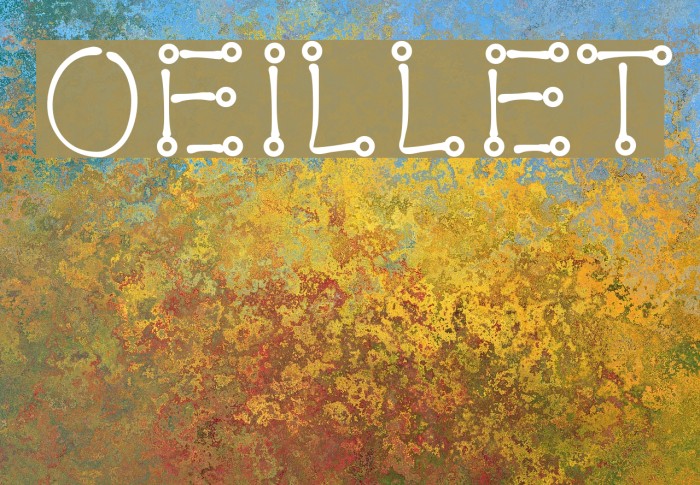 Oeillet Font examples