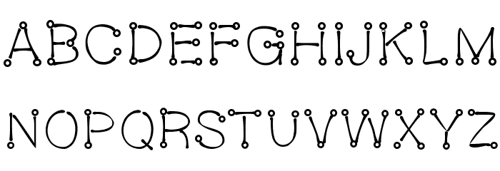 Oeillet Font LOWERCASE