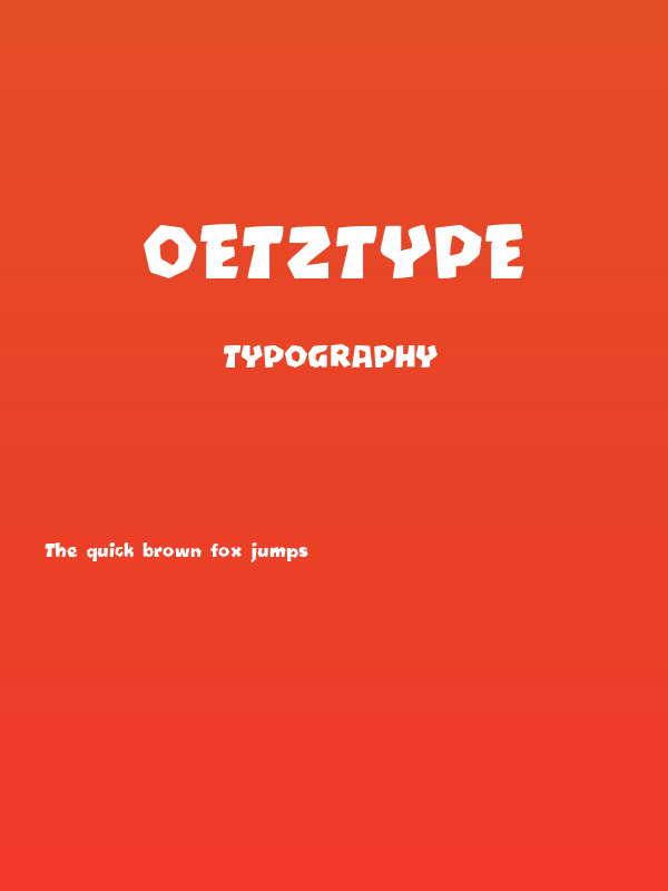 Oetztype Poster