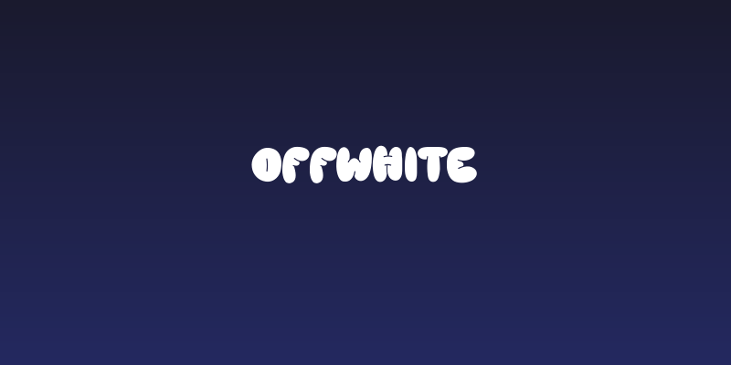 OFFWHITE Social Header