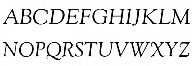 OFL Sorts Mill Goudy Italic TT Шрифта ВЕРХНИЙ