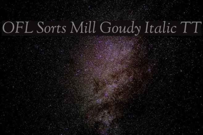 OFL Sorts Mill Goudy Italic TT Example 3