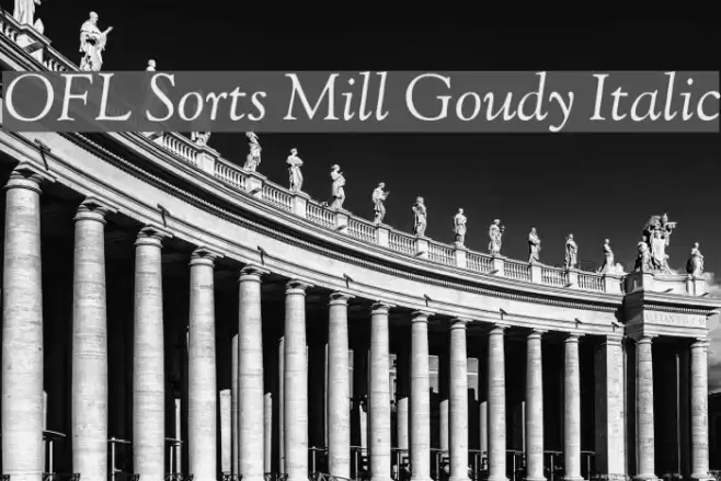 OFL Sorts Mill Goudy Italic Font examples