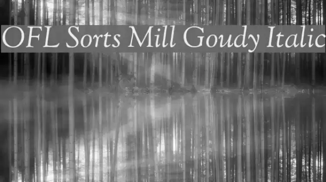 OFL Sorts Mill Goudy Italic Font examples