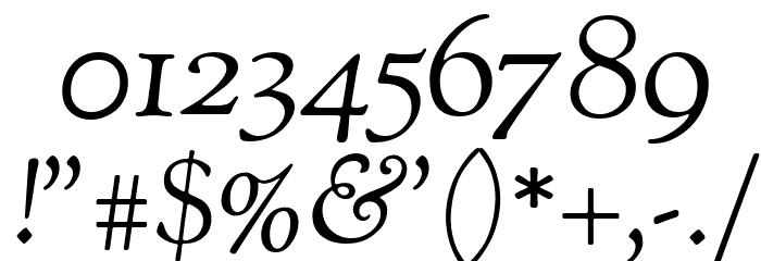 OFL Sorts Mill Goudy TT Italic Font OTHER CHARS