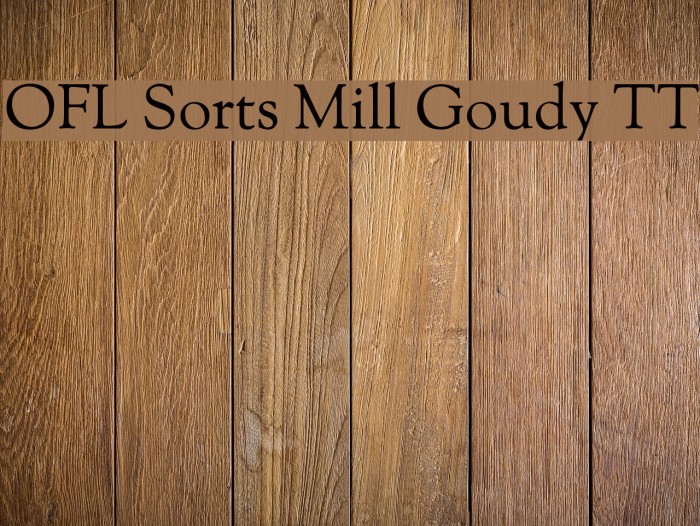 OFL Sorts Mill Goudy TT Font examples