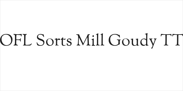 OFL Sorts Mill Goudy TT Logo