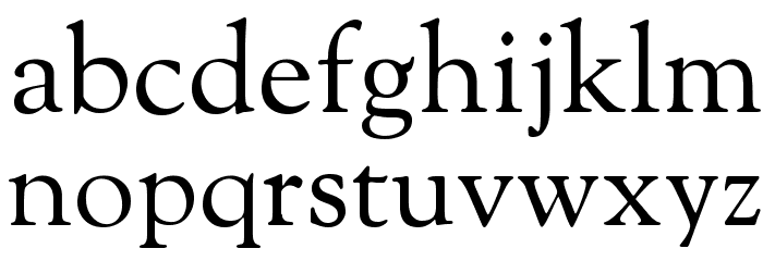 OFL Sorts Mill Goudy TT Font LOWERCASE