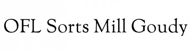 OFL Sorts Mill Goudy  Frei Schriftart Herunterladen