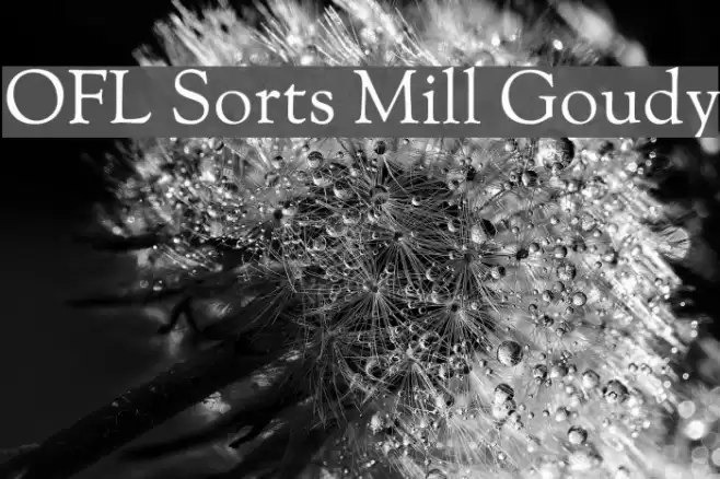 OFL Sorts Mill Goudy Font examples