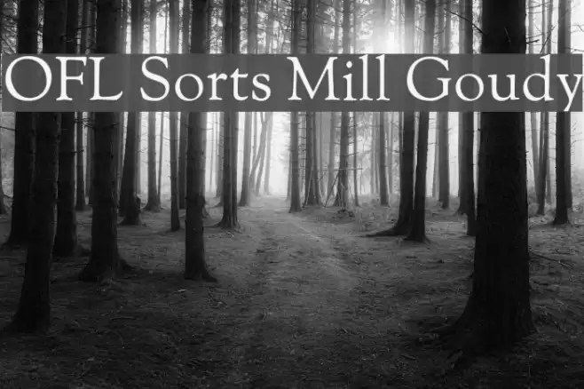 OFL Sorts Mill Goudy Font examples