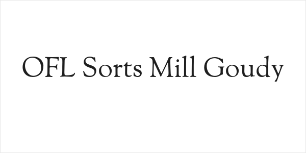 OFL Sorts Mill Goudy Logo
