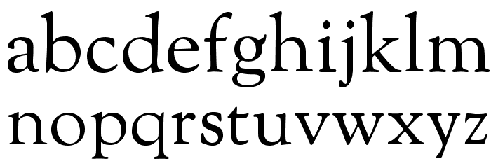 OFL Sorts Mill Goudy Font LOWERCASE