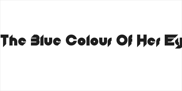 Of The Blue Colour Of Her Eyes Logo