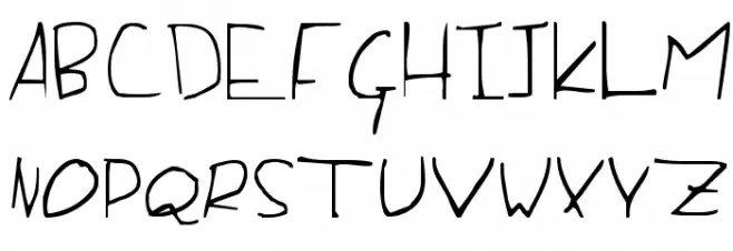 Of the Fleshlady Schriftart Groß