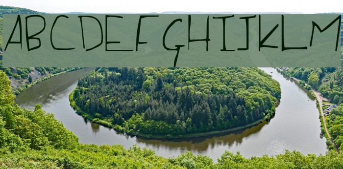 Of the Fleshlady Font examples
