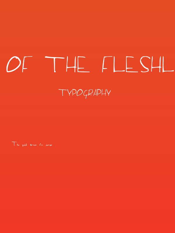 Of the Fleshlady Poster