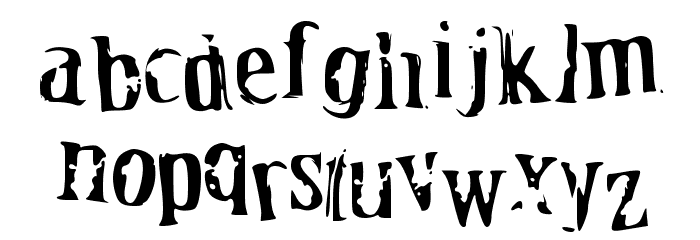 OfFiCeR DoWn Font LOWERCASE