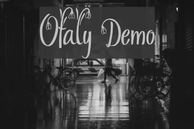 Ofaly Demo Font examples