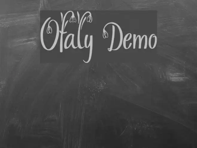 Ofaly Demo Font examples