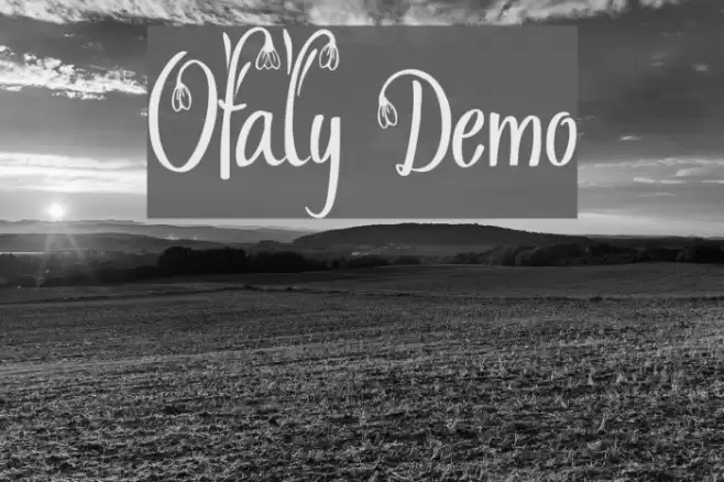 Ofaly Demo Font examples