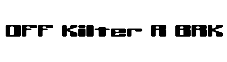 Off Kilter R BRK  font caratteri gratis