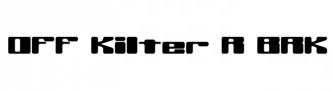 Off Kilter R BRK  フリーフォントのダウンロード