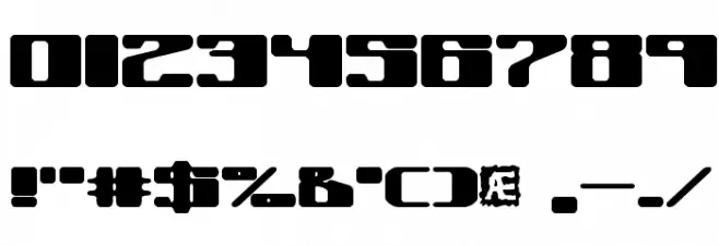 Off Kilter R BRK Font OTHER CHARS