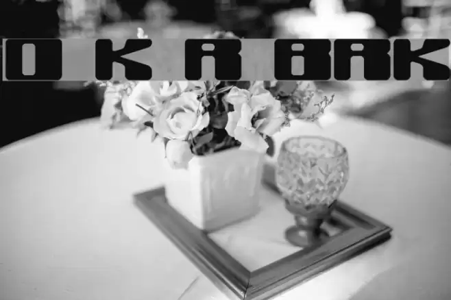 Off Kilter R BRK Font examples