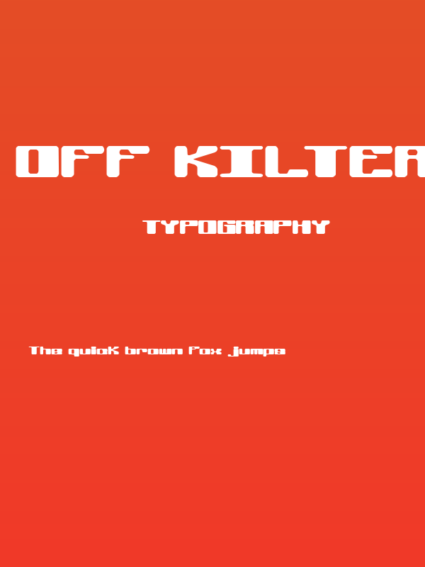 Off Kilter R BRK Poster