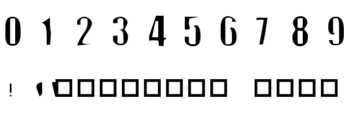 Off Normal Font OTHER CHARS