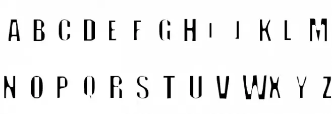 Off Normal Font Litere mari