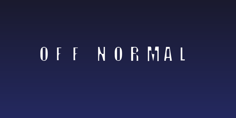Off Normal Social Header