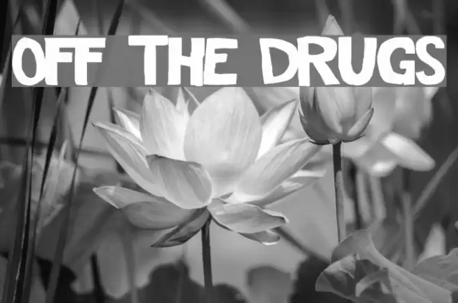 Off The Drugs Font examples