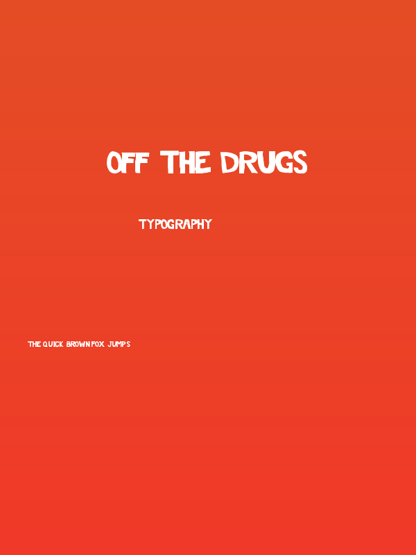 Off The Drugs Poster