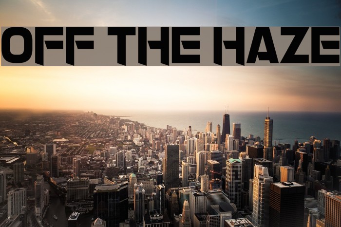 Off The Haze Font examples
