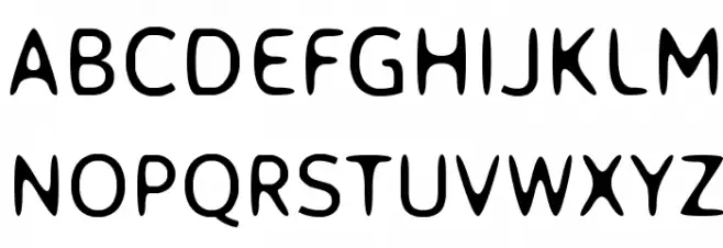 Off-curve Schriftart Groß