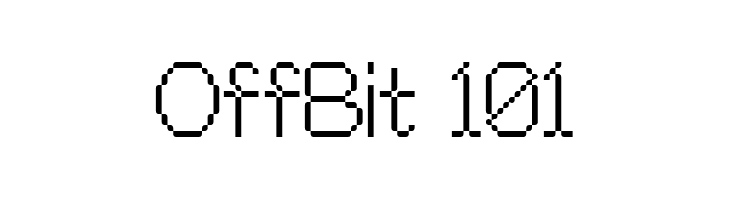 OffBit 101  नि: शुल्क फ़ॉन्ट्स डाउनलोड