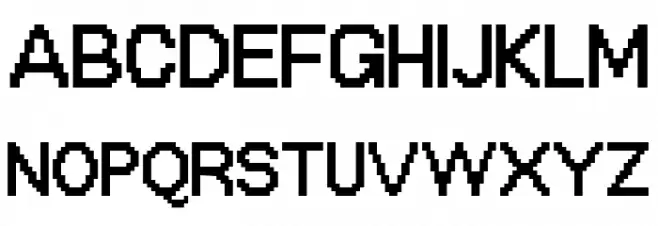OffBit Bold Font Litere mari
