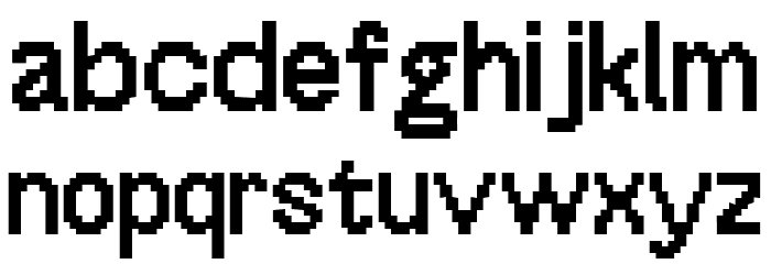 OffBit Bold Font LOWERCASE