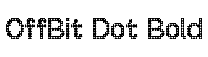 OffBit Dot Bold  नि: शुल्क फ़ॉन्ट्स डाउनलोड